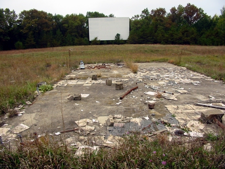 Pine Aire Drive-In Theatre (Pine-Aire) - Screen And Concession - Photo From Water Winter Wonderland (newer photo)
